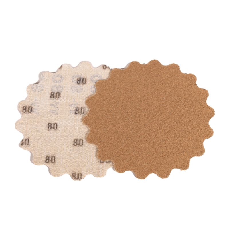 3-1/2" (89 mm) Dia. x 80 Grit A/O Non-Vacuum Hook-Face Scalloped-Edge DynaCut Disc