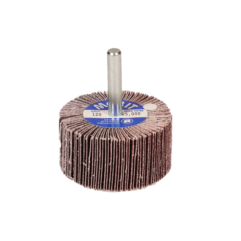 2" (51 mm) Dia. x 1" (25 mm) W x 1/4" (6 mm) Shaft 120 Grit A/O DynaCut Flap Wheel