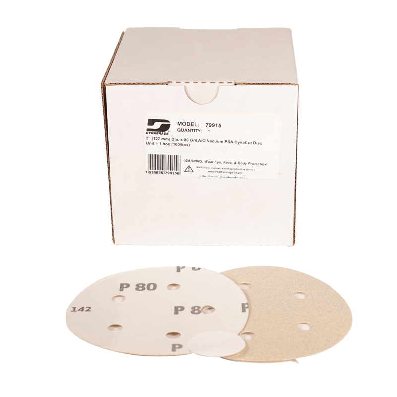 5" (127 mm) Dia. x 80 Grit A/O Vacuum PSA DynaCut Disc