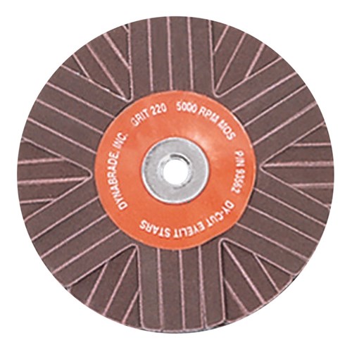 3" (76 mm) Dia. 120 Grit A/O Eyelet Sanding Star