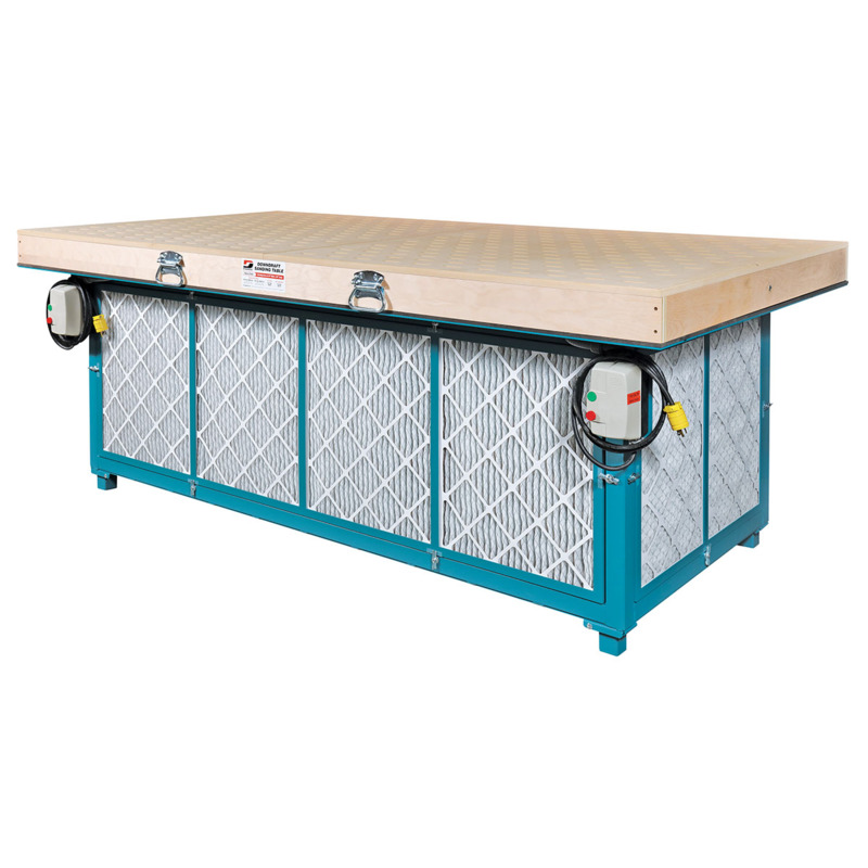 48" (122 mm) W x 96" (244 cm) L Downdraft Sanding Table