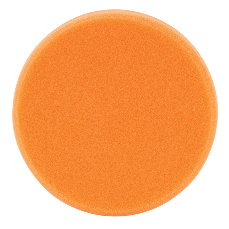 5-1/2" Dynacut Orange Foam Flat Face Polishing Pad, Hook and Loop