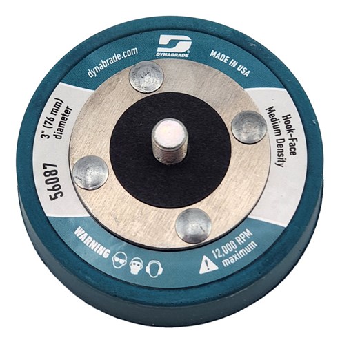 3" Dia. Non-Vac Disc Pad, Hook-Face, Short Nap