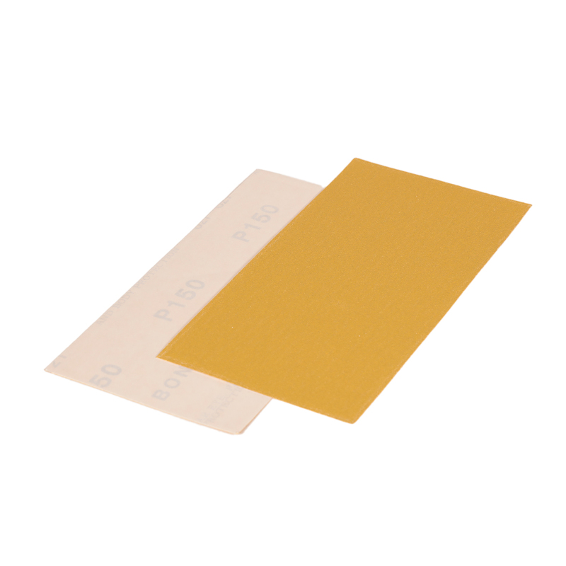 3-2/3" (93 mm) W x 7" (178 mm) L 120 Grit Hookit Gold With 10 Vacuum Holes DynaCut Sheet