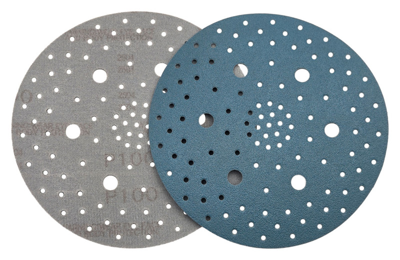 6" (152 mm) Dia. x 100 Grit A/O Hook Multi-Hole Vacuum Film-Backed DynaCut Disc