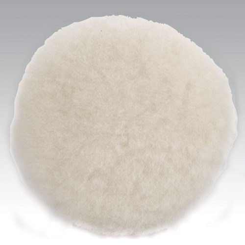 7" (178 mm) Dia. Polishing Pad, Natural Sheepskin Wool