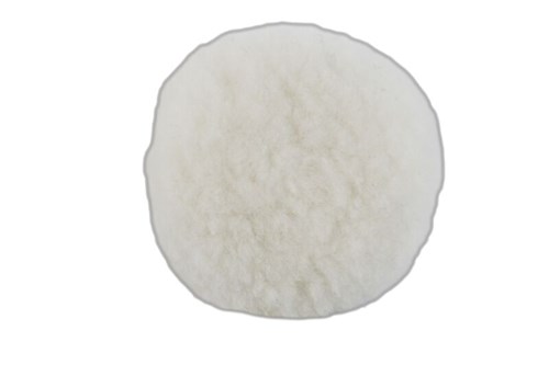 3" (76 mm) Dia. Polishing Pad, Natural Sheepskin Wool