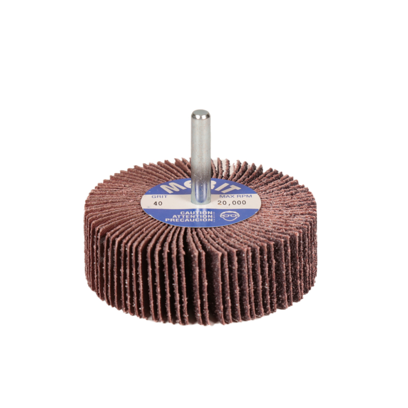 3" (76 mm) Dia. x 1" (25 mm) W x 1/4" (6 mm) Shaft 40 Grit A/O DynaCut Flap Wheel