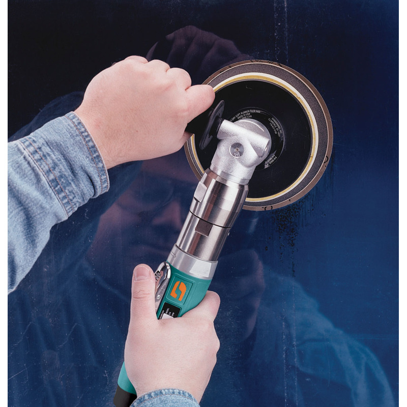 6"-8" (152 mm-203 mm) Dia. Right Angle Two-Hand Rotary Buffer