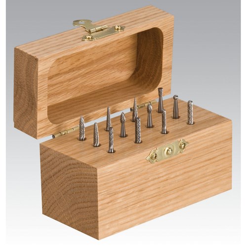 Carbide Burr 12-Piece Burr Kit, 1/8" Shank