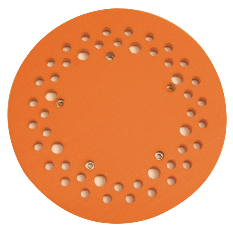 8" (203 mm) Dia. Vacuum Disc Pad, Hook-Face, 48 Holes
