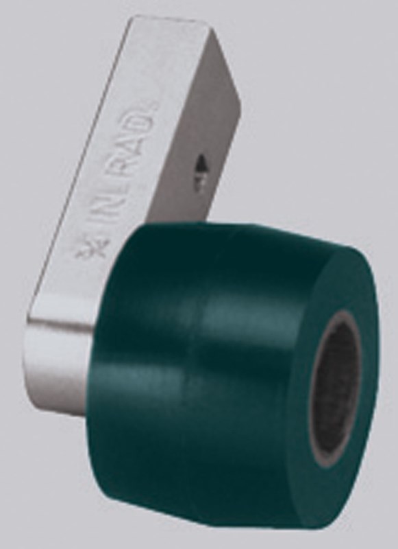 Dynangle Contact Arm Assy, 1-1/2" Dia x 1" W Smooth Urethane, 3/4" Radiused Corner